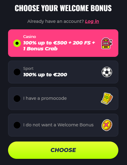 Lunubet Casino login